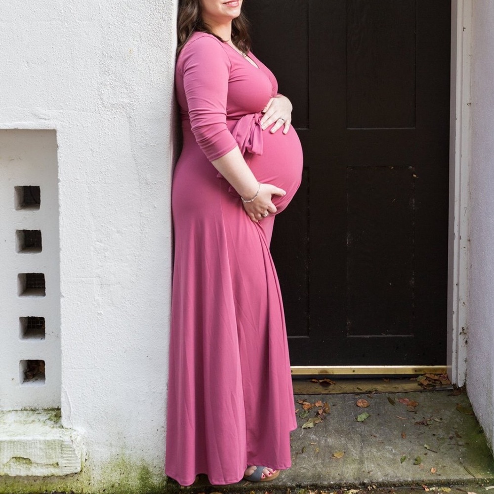 PinkBlush Maternity Nursing 3/4 Sleeve Dress